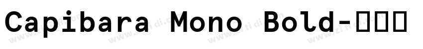 Capibara Mono Bold字体转换